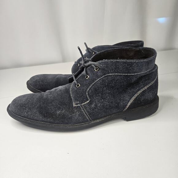 Stacy Adams Shoes Mens Size 10 Gray Suede Chukka Boots Dabney Dress - Picture 5 of 11